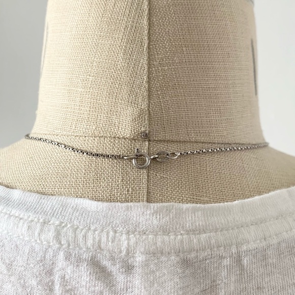Sterling Silver & Cubic Z Cross Pendant Necklace - Picture 8 of 9